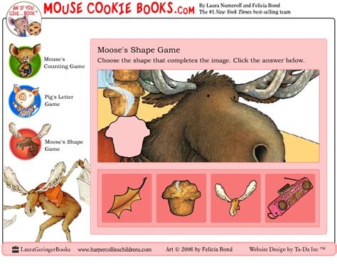 If You Give a Mouse a Cookie: Educational Games - Play Online on Flash ...