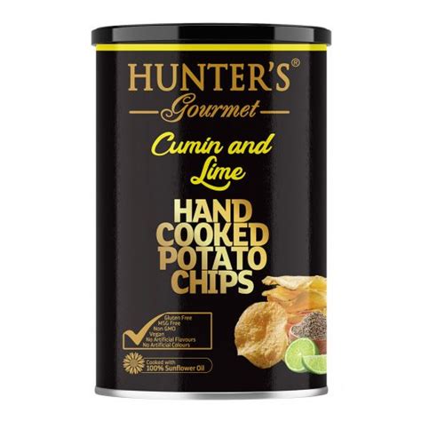 Hunters Gourmet Hand Cooked Potato Chips Wasabi And Turmeric Gold