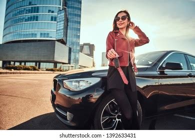 Sexy Woman Car Model Asian Girl Stock Photo Shutterstock