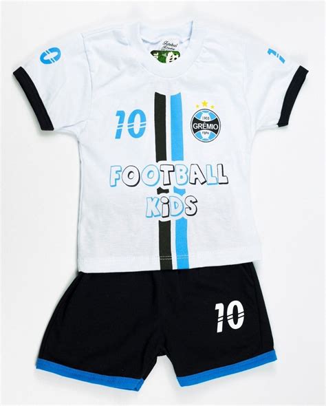 Kit 4 Peças Conjunto Futebol Grêmio Para Meninos Mercado Livre