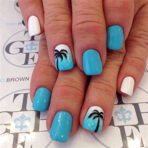 Beach Themed Nails Beach Nails Hawaii Nails Beach Pedicure Florida