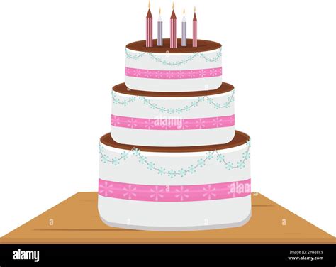 Wedding Cake Illustration Vector On A White Background Stock Vector