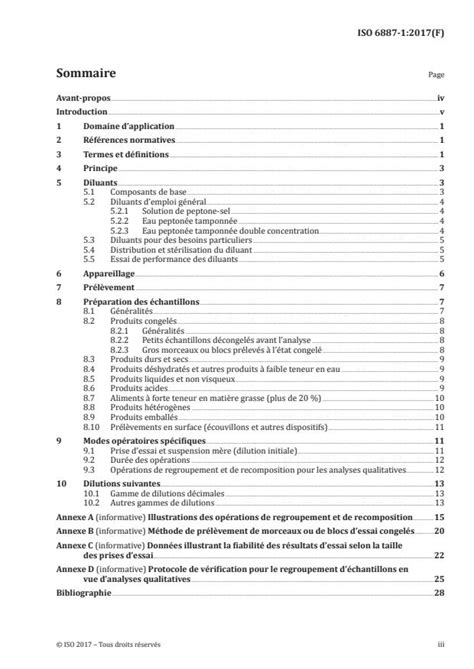 Iso Microbiology Of The Food Chain Preparation Of Test