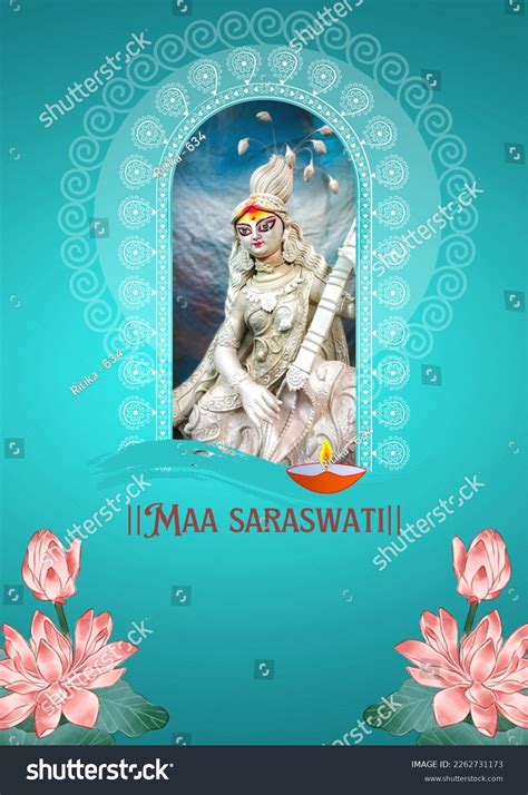 Maa Saraswati Design Mandala Art Vector Stock Illustration 2262731173 | Shutterstock