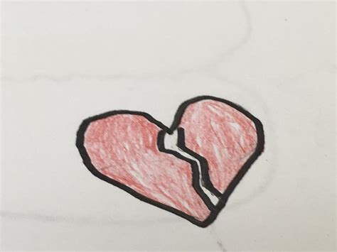 How To Draw A Broken Heart 9 Steps With Pictures Wikihow