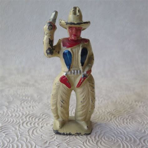 Manoil Cowboy No Lead Cast Iron Metal Western Toy S Etsy