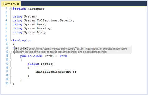 Intellisense In Windows Forms Syntax Editor Control Syncfusion