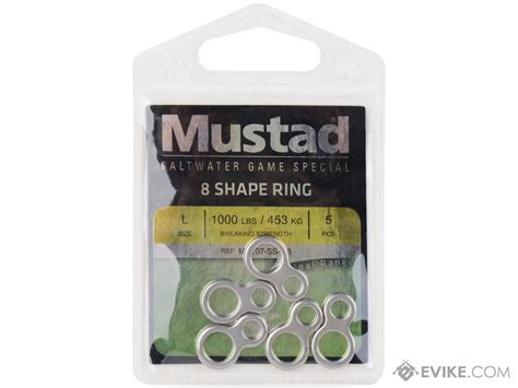 Mustad Fishing 8 Shape Stainless Steel Ring For Assist Hook Rigs