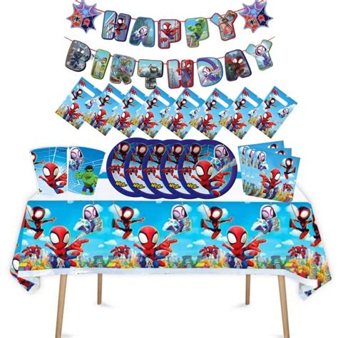 Cotill N Decorativo Cumplea Os Spiderman Spidey Tu Fiesta A Un Click