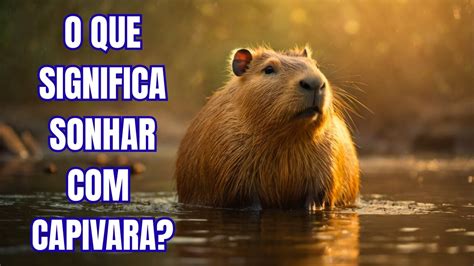 O Que Significa Sonhar Com Capivara - O que significa sonhar com capivara? Descubra agora! - YouTube