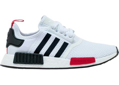 adidas NMD R1 White Black Red - EG2698