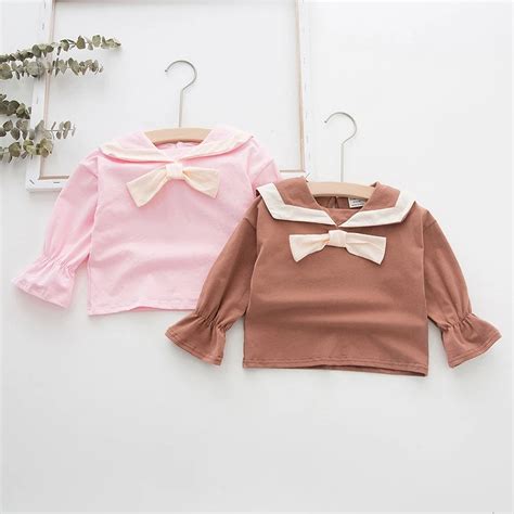 Estilo Preppy Outono Princesa T Shirt Das Crianças Meninas Do Bebê