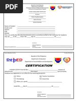 pantawid pamilyang pilipino program school enrolment certificate