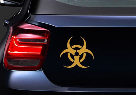 Biohazard Symbol Vinyl Decal Sticker Etsy