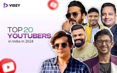 Top 20 YouTubers In India Top YouTube Channels 2024