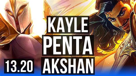 Kayle Vs Akshan Mid Penta Legendary Games M Mastery