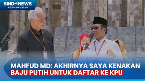 Akhirnya Mahfud Bisa Pakai Kemeja Putih Yang Disiapkan Sejak Pilpres