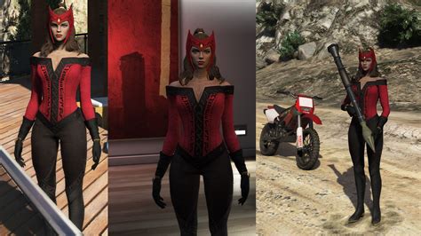 Scarlet Witch Marvel Add On Ped FiveM GTA 5 Mod