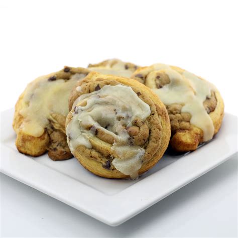 Chocolate Chip Cookie Stuffed Cinnamon Rolls - DudeFoods.com - Food ...