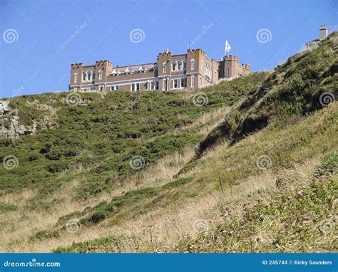 Tintagel Castle Hotel stock photo. Image of princess, mystical - 245744