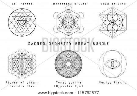 Sacred Geometry Set Vector Photo Free Trial Bigstock