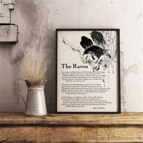 Free Large Print Printable The Raven Poem