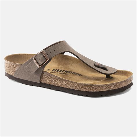 Ciabatta Infradito Birkenstock Gizeh Birko Flor Nubuck Mocha