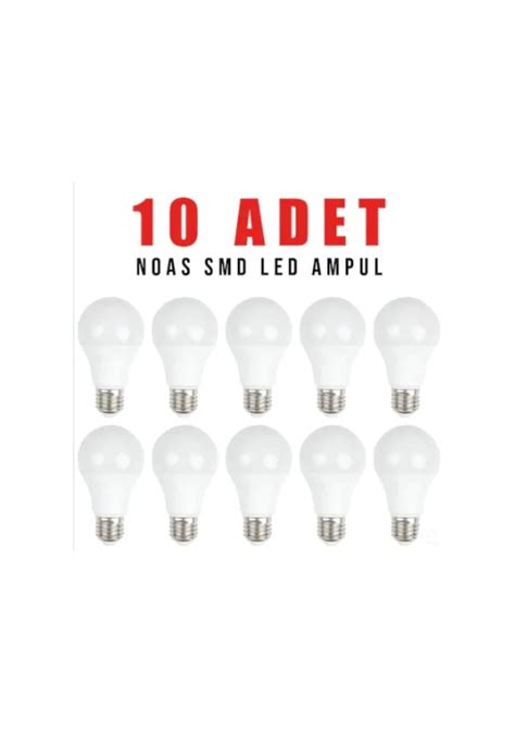 Noas Led Ampul W Led Ampul E Parlak Tasarruflu Led Ampul Adet