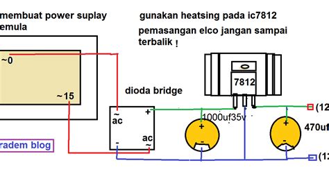 Cara Merakit Power Suplay 12 Volt Menggunakan Ic La7812 Kusus Pemula