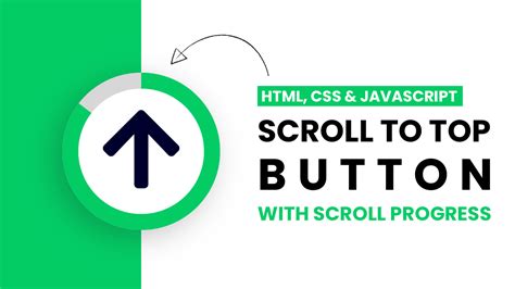 Scroll To Top Button With Scroll Progress Html Css Javascript