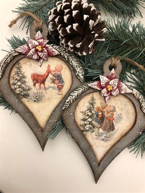 Pin By Margo Berg On Cards Christmas Decoupage Christmas Ornament