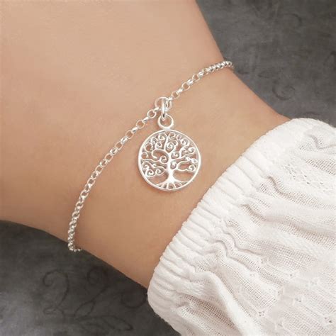 Sterling Silver Rose Gold Vermeil Ball Slider Bracelet Rose Gold Tree