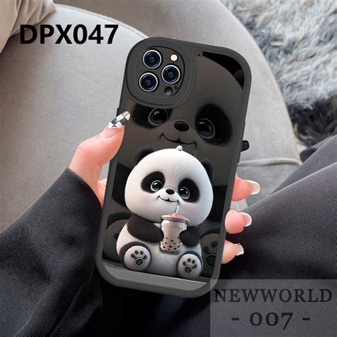 Casing Case Infinix Note 8 Hot 9 10s 10t 10 Lite 11 Play 20 20i 30 Pro Smart 5 6 Plus Cute Panda