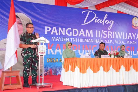 Kunjungi Kampung Pancasila Di Jambi Pangdam II Sriwijaya Jaga