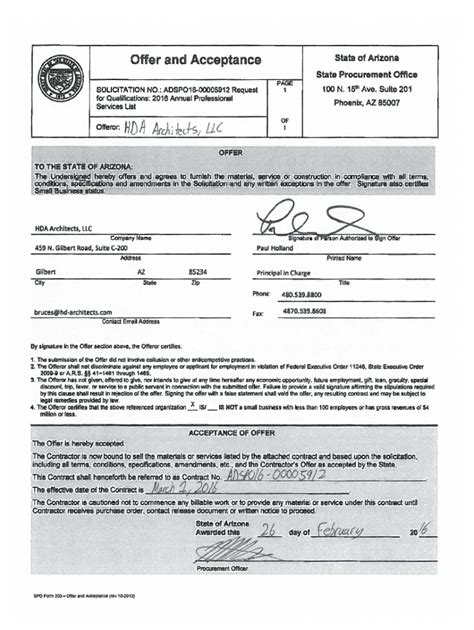 Fillable Online Spo Az Get The Free Standard Forms State Procurement