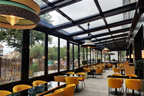 French Style Veranda For A Restaurant Airclos Aluminium Systems