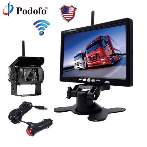 Podofo Wireless Backup Camera System Kit With Easy Installation For