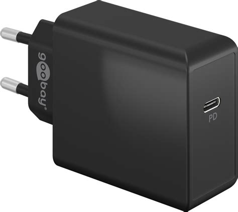 Goobay Usb C Pd Schnellladeger T W Schwarz Ladeadapter Mit X