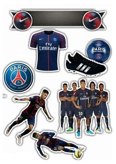 Topo De Bolo Paris Saint Germain Bolo Paris Adesivos De Futebol