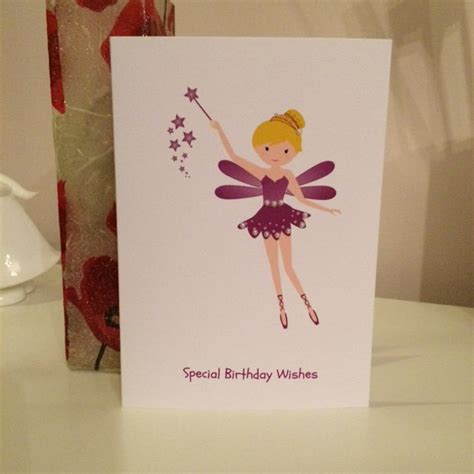 Personalised Fairy Birthday Card Personalized Girls Birthday Etsy Denmark