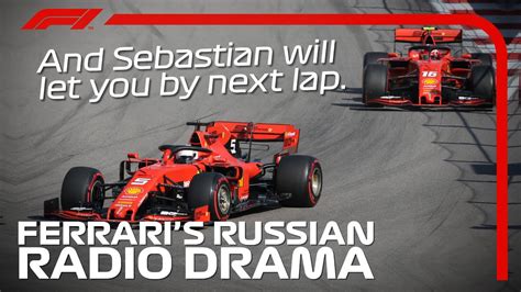 Ferrari Radio Drama 2019 Russian Grand Prix YouTube