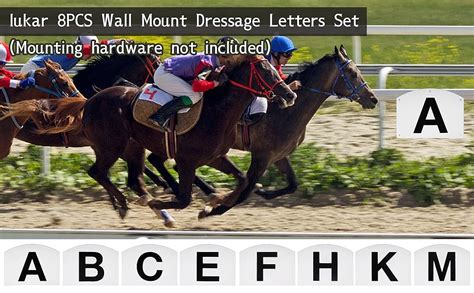 Amazon Lukar 8pcs Dressage Letters Wall Mount Dressage Arena