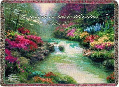 Manual Thomas Kinkade 50 X 60 Inch Tapestry Throw With