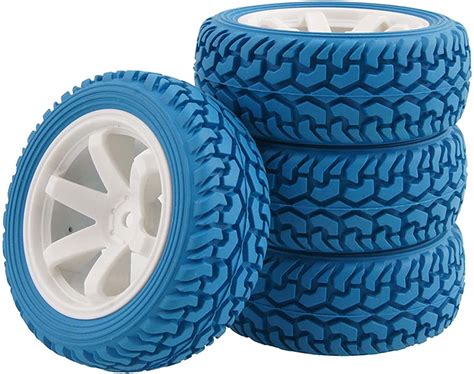 Amazon LAFEINA 75mm Rubber Tires And 6 Spokes Wheel Rims For