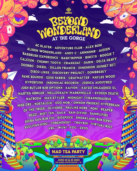 Beyond Wonderland At The Gorge 2024 Music Festival Lineup And Tickets