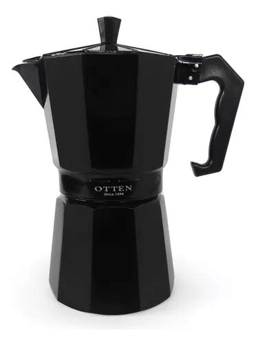 Cafeteira manual de alumínio italiana Otten para 6 xícaras 300 ml cor