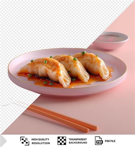 Premium PSD Transparent Background Maultaschen Meat Dumplings Served