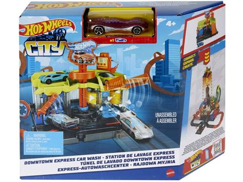 Hot Wheels City Túnel de Lavagem Downtown Exprés Mattel HDR27 Juguetilandia