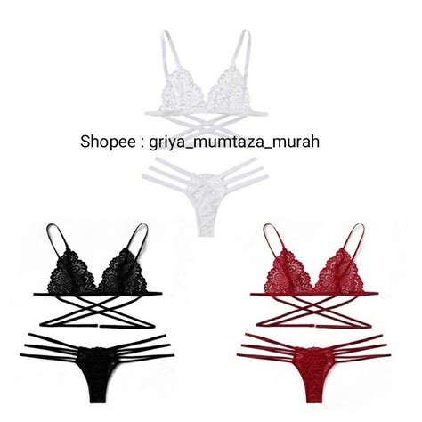 Jual Set Lingerie Jumbo G String Seksi Bisa Melar Bisa COD G String