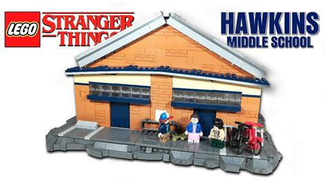 Lego Hawkins Middle School From Stranger Things Lego Moc Youtube